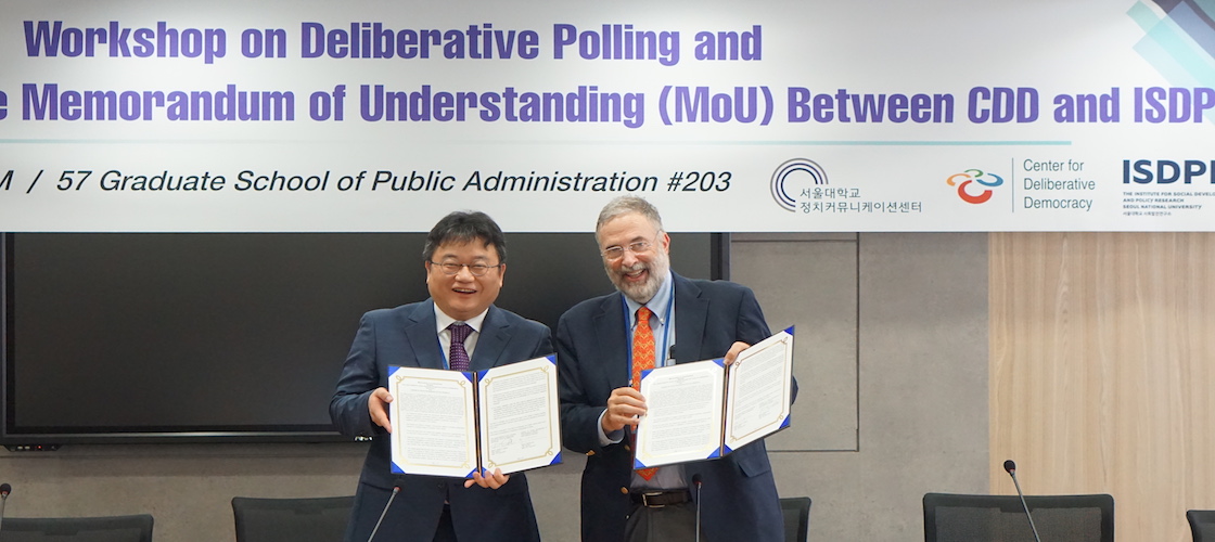 MoU Between ISDPR, Seoul National University and CDD, Stanford University